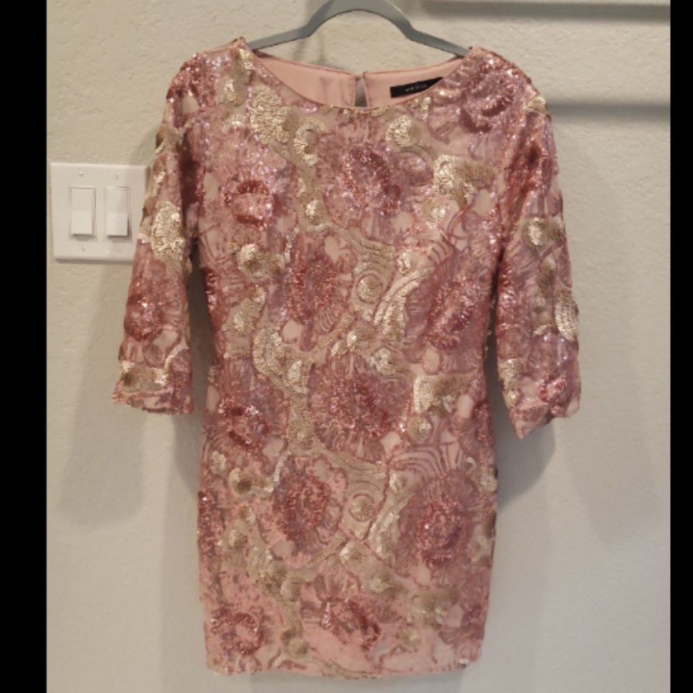 Floral Sequin Dress